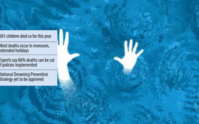 世界溺水予防デー：子どもの溺死の多くは気づかれない