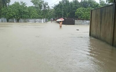 洪水が30の村を襲い、3,000世帯が孤立