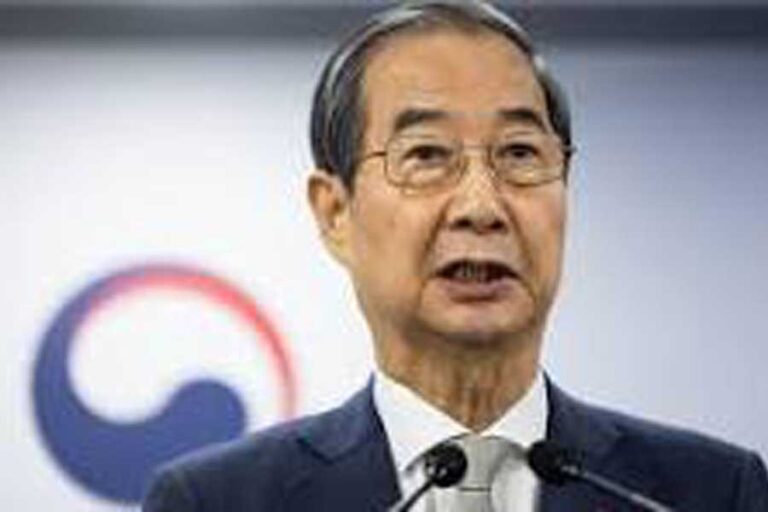 韓国検察、戒厳令を理由に韓前首相の逮捕を求める