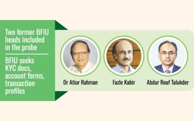 BFIUはBBの元知事3人と高官6人の銀行口座の詳細を求めている