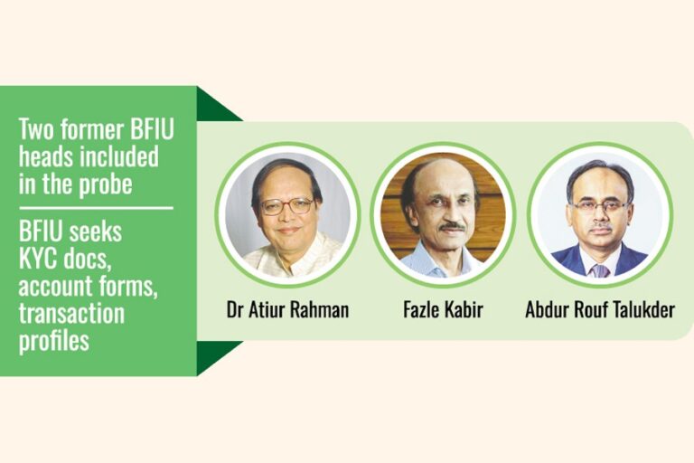 BFIUはBBの元知事3人と高官6人の銀行口座の詳細を求めている