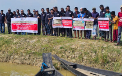 シレットの活動家らが気候正義を求めてラタルグルで集会を開催