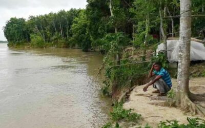 マドゥマティ川の浸食がマグラのモハマドプール郡の村々を脅かす