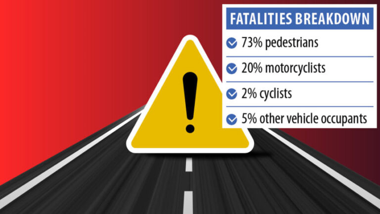 DNCCの交通事故犠牲者の73%は歩行者