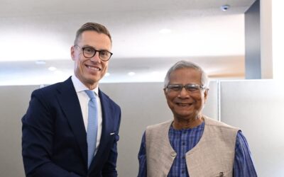 ハシナとその取り巻きの裁判が最優先事項：ユヌス教授がフィンランド大統領に語る