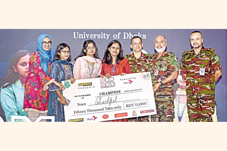 防災訓練閉会式が開催されました