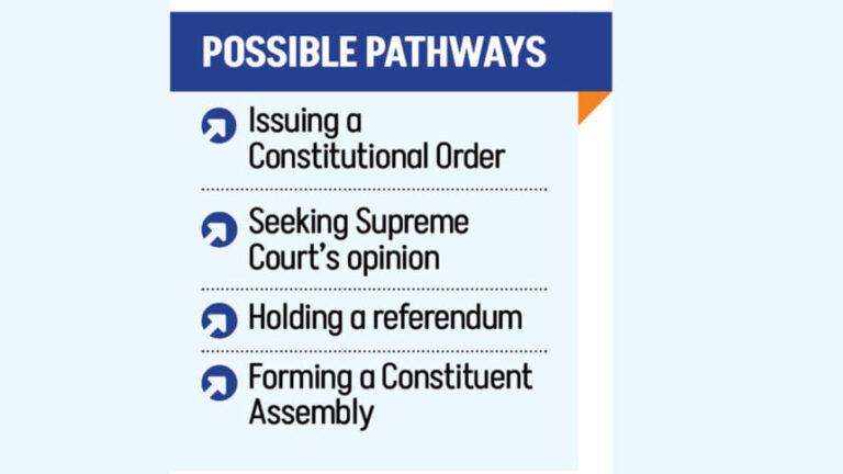 7月の憲章の実施：委員会は政府に複数の選択肢を用意