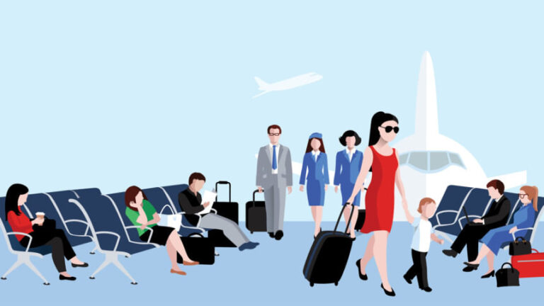 離陸前の静かな快適さ