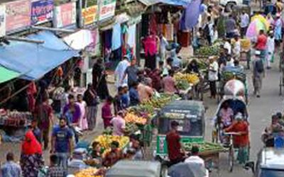 シレット市で臨時市場が復活