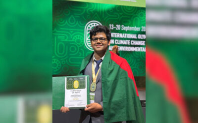 バングラデシュの学生がロシアで開催された国際気候変動オリンピックで金メダルを獲得