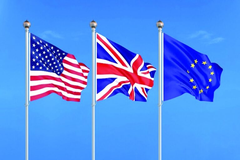 米国、EU、英国間の貿易協定における異なる側面