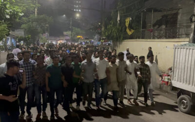 JnUの学生がCUとBAUの学生への攻撃に抗議