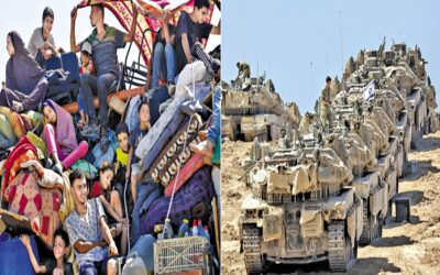 イスラエルが地上攻撃を開始、ガザが燃える