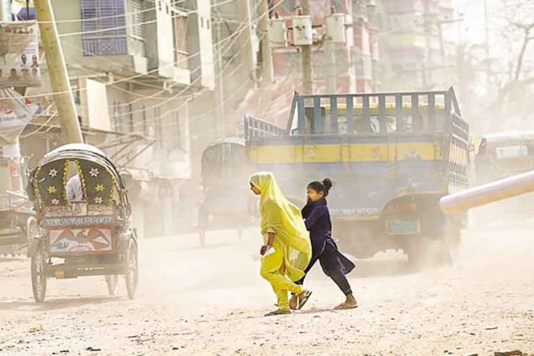 ダッカの多様な大気汚染：「静かな疫病」による集団死を招く