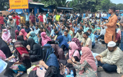 解雇されOSDになったイスラミ銀行幹部が高速道路を封鎖