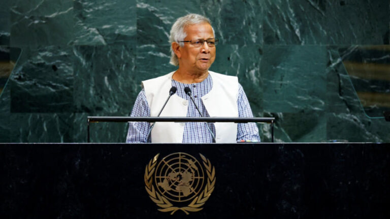 ロヒンギャ危機：ユヌス氏、国連会議で7項目の計画を発表