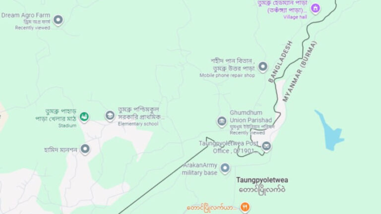 ミャンマー国境の向こうから銃声が聞こえる