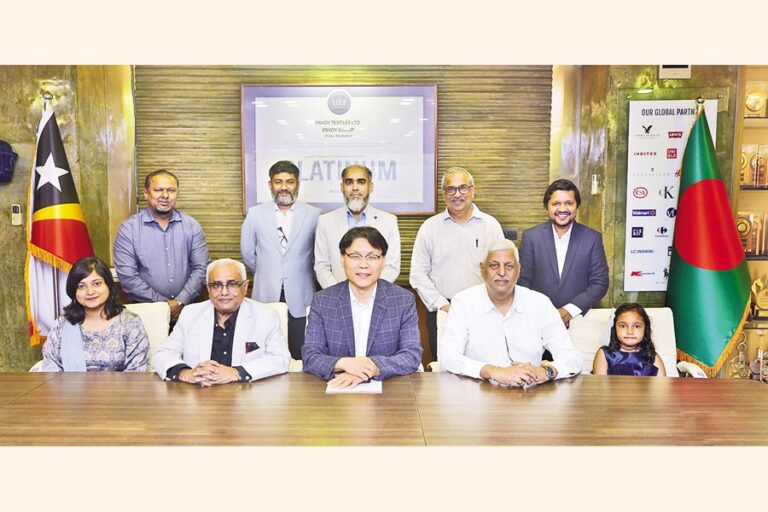 エンボイ・テキスタイルズがアジア開発銀行チームとの表敬訪問を主催