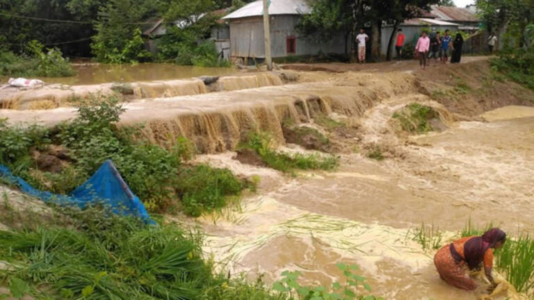 7つの地区で洪水の可能性