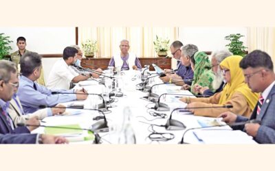 ムハマド・ユヌス氏が省庁間会議で演説