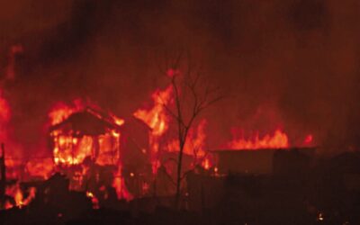 コレールのスラム街で火災、住民は嘆き続ける