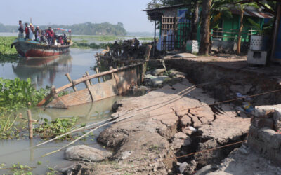 浸食がアムラジフリフェリーターミナルを襲う