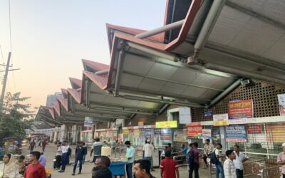 シレット中央バスターミナルは開業からわずか3年で荒廃した