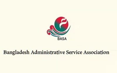 行政サービス協会がジャマート党の指導者シャー・ジャハーン・チョウドリー氏の発言に抗議