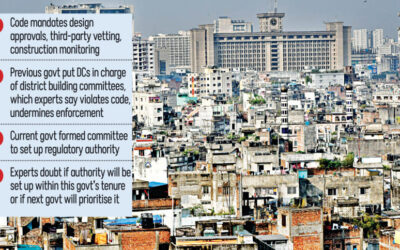 5年経ったが、建築規制機関はまだない