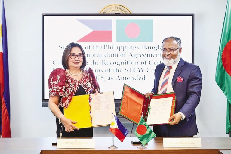 バングラデシュ、フィリピンからのさらなる投資を期待