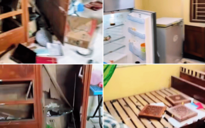 ハシナ元大統領に対するICT判決後、ハミド元大統領の自宅が襲撃される