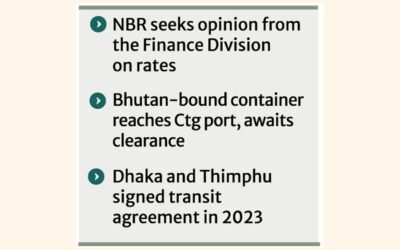 NBRはブータンのトランジット試験にインドの貨物と同じ料金を要求
