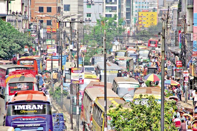 深刻な交通渋滞 –