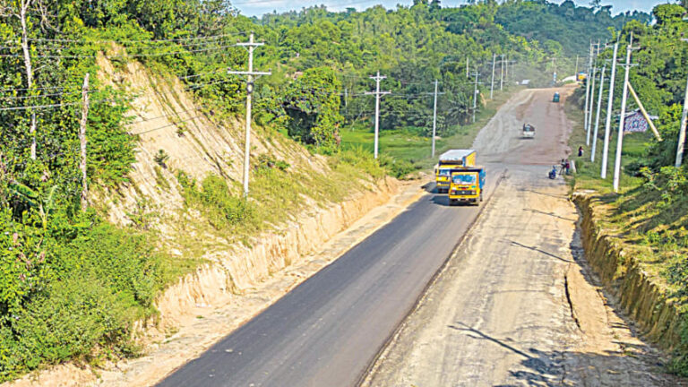 保護林の道路拡張工事：RHDが承認なしに9つの丘を伐採