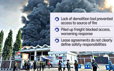 安全でない保管場所と火災システムの故障が原因：調査