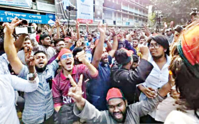 ダッカでは交通量がまばら