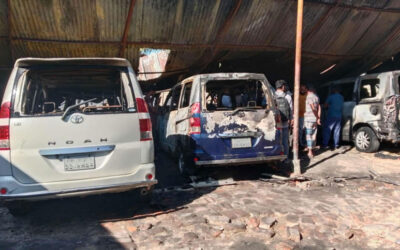 シレットの工場で火災、車両9台が全焼