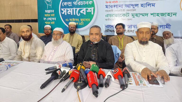 BNPは政府に不当な圧力をかけている：ジャマート党首タヘル氏