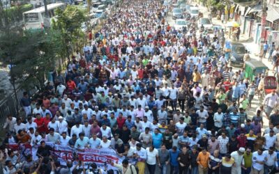 ジャティヤタバディ・ジョボ・ダル氏がカクレイルでデモを行った