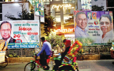 選挙ポスターが首都に溢れる