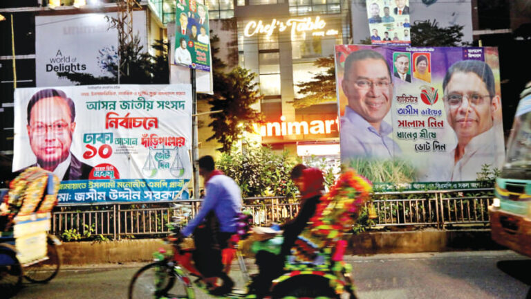 選挙ポスターが首都に溢れる