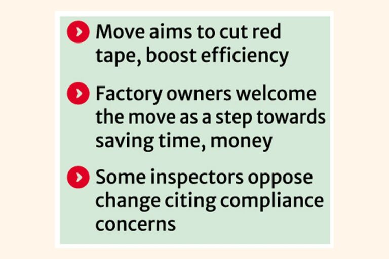 政府は工場免許の更新を5年に延長