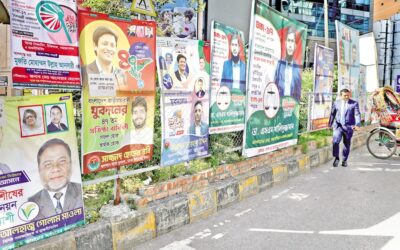 投票を求めるポスター、プラカード、バナー