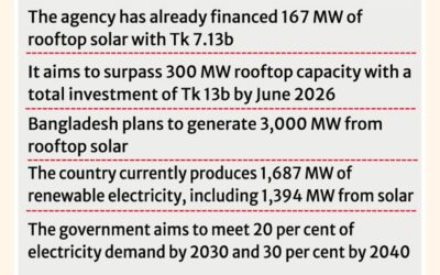 IDCOLは300MWのグリーン電力の設置に100億タカの支援を要請