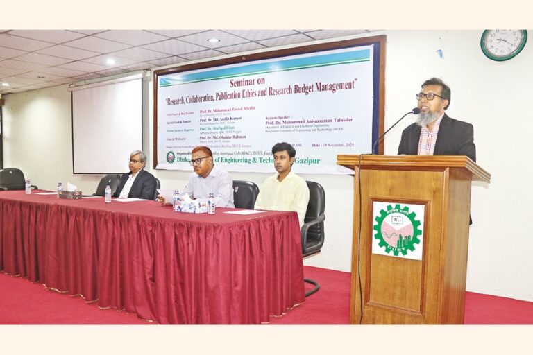 （DUET）副学長モハマド・ゾイナル・アベディン教授の講演