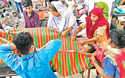 地震で負傷し、今も恐怖に震えている