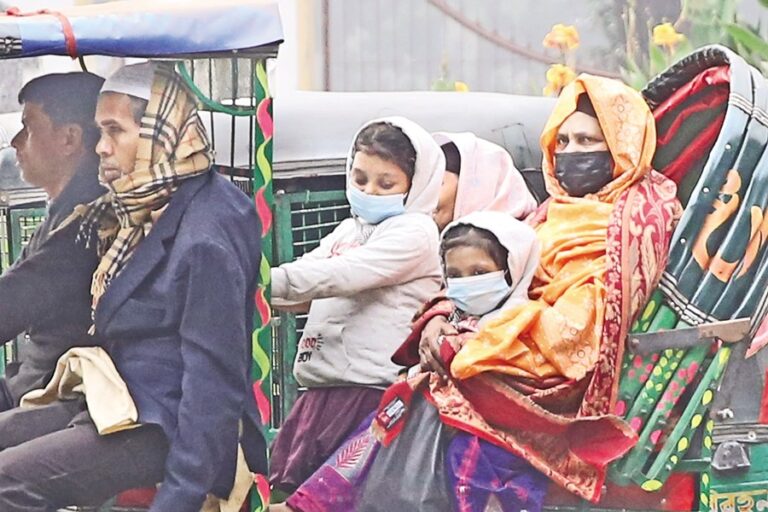 ダッカの気温は13.5℃まで低下