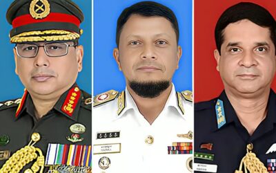 陸軍、海軍、空軍の司令官らがエバーケアのカレダ氏を訪問