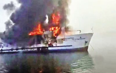 セント・マーチン島行きの船で火災、乗組員死亡