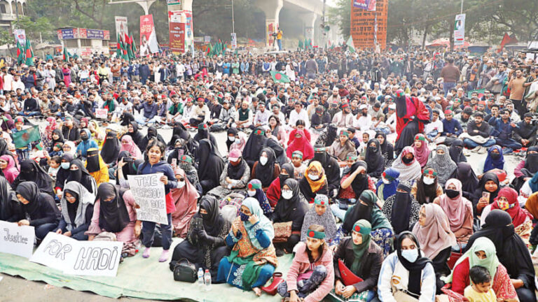 ハディ殺害：インキラブ・モンチョは本日、すべての管区都市の封鎖を呼びかけ
